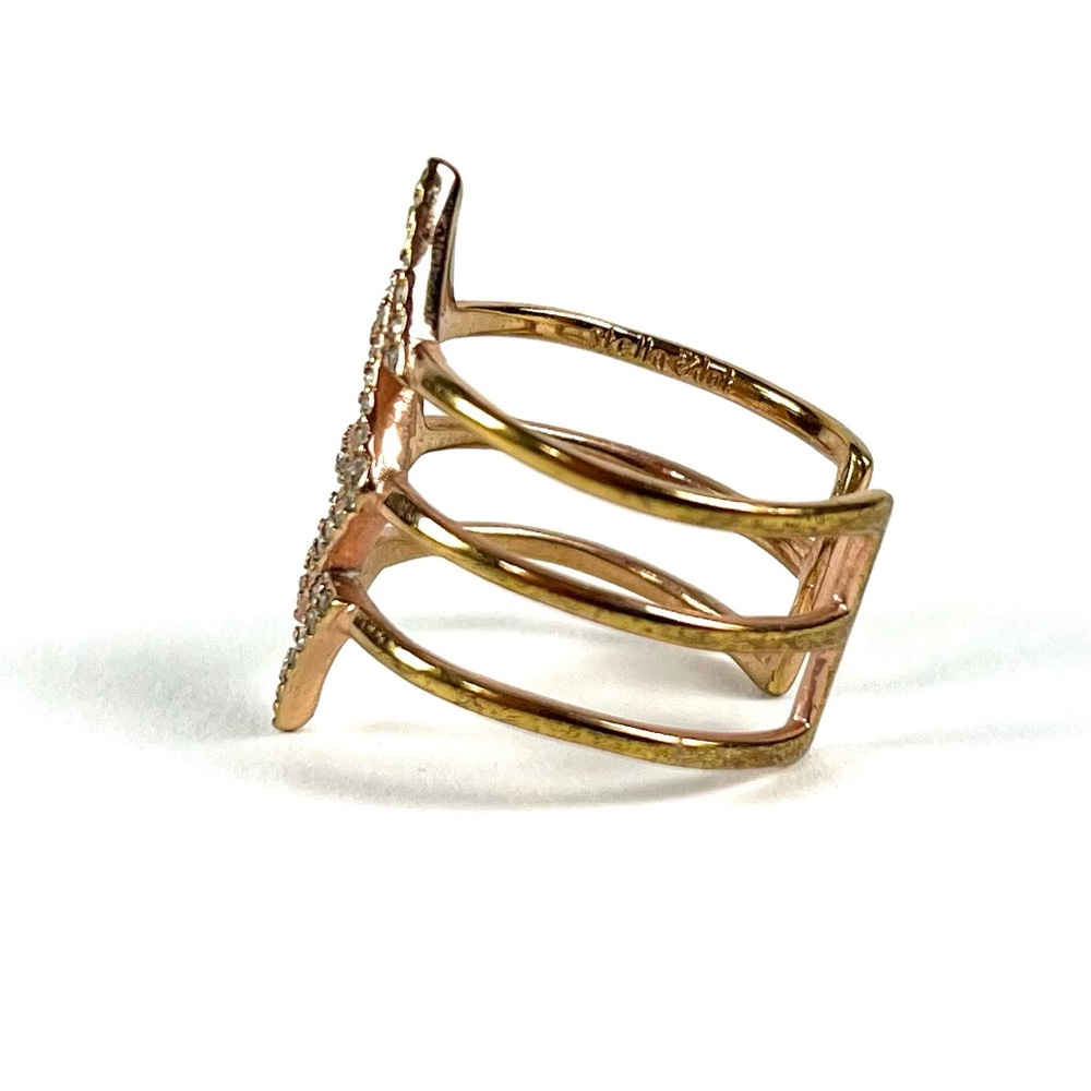Stella & Dot Pave Gold Spear Ring - Picture 3 of 3
